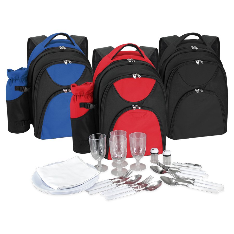 Mochila cooler de picnic para 4 personas 28 × 42 × 23 cm 1