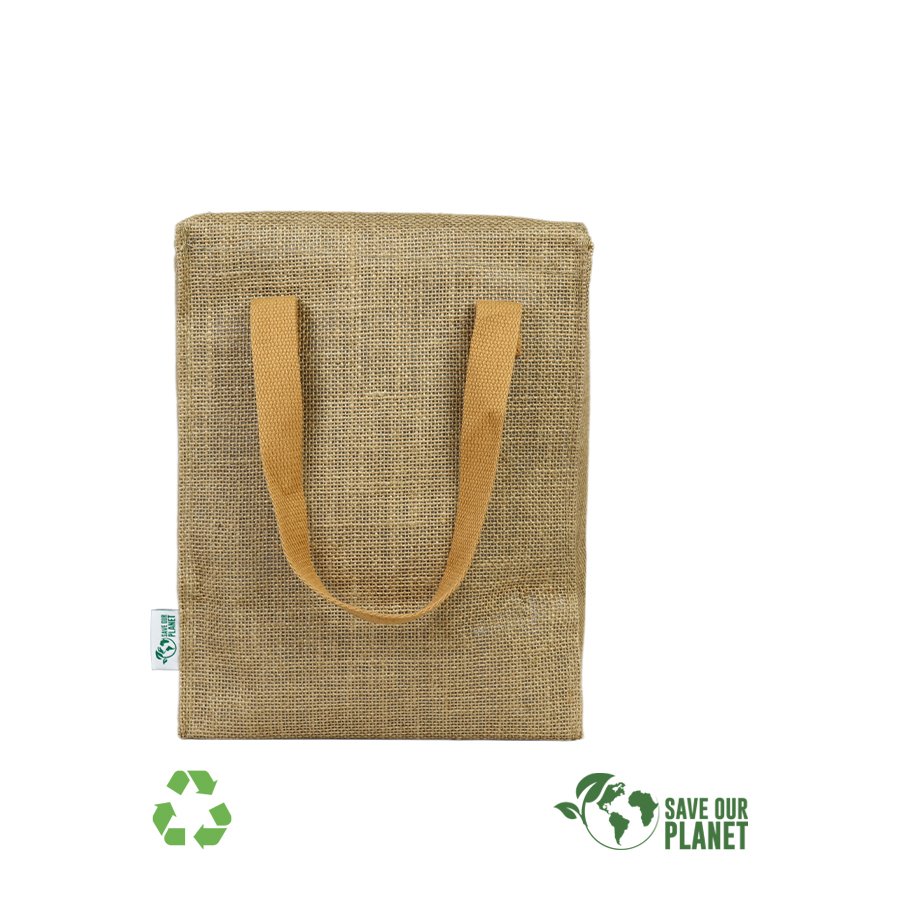 Cooler bag de yute 10 L 24 × 30 × 14 cm 1