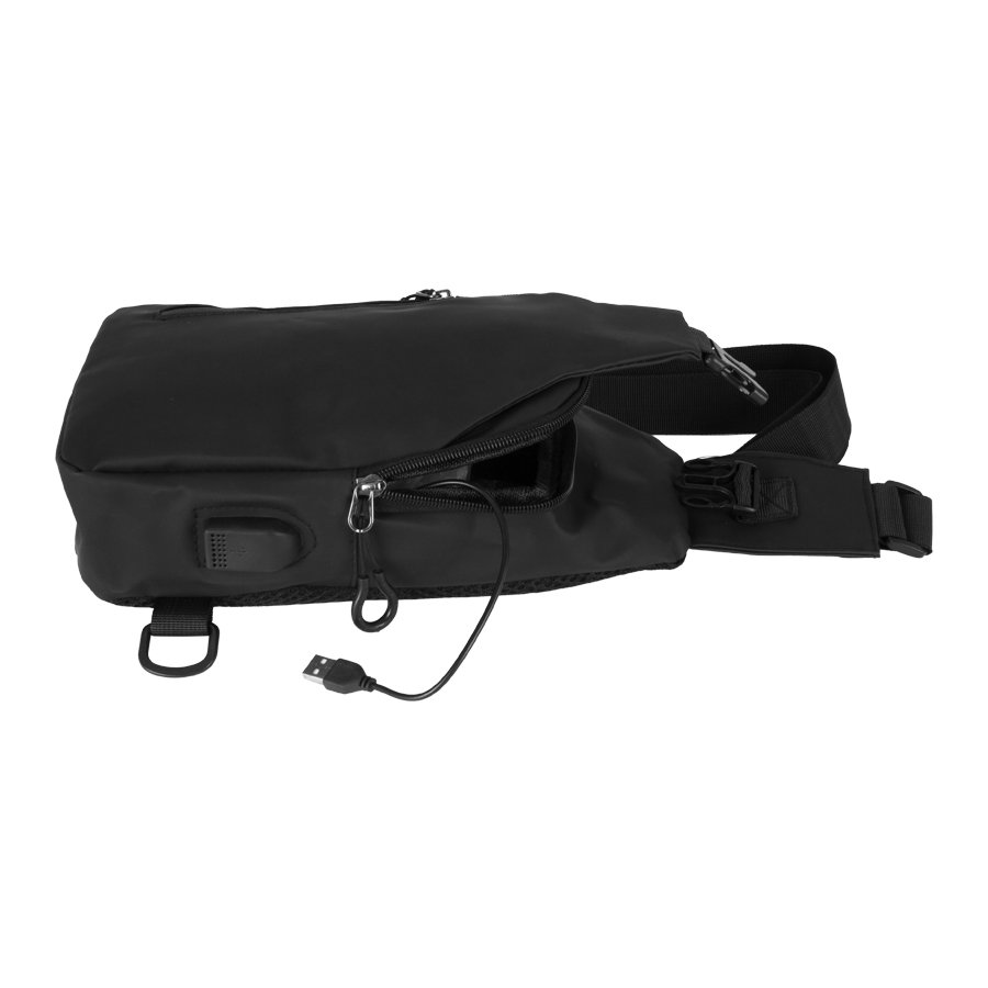 Mochila cruzada impermeable de cuerina 3 L 16 × 30 × 7 cm 3