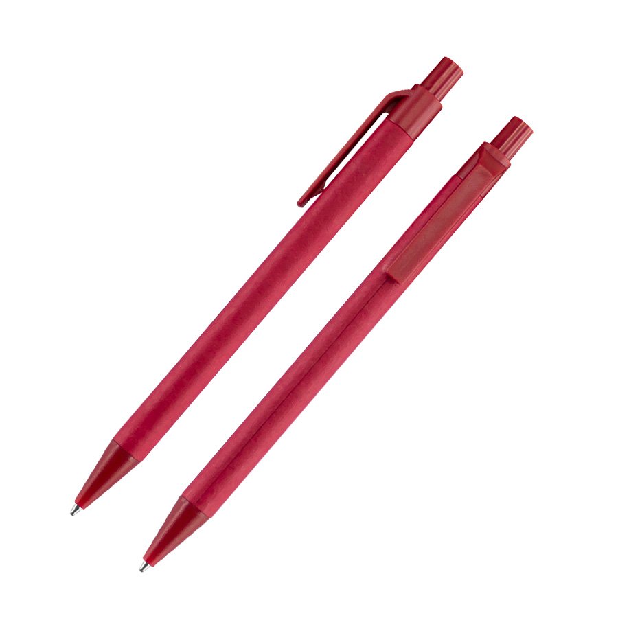 Bolígrafo ecológico de cartón reciclado y PET 14 × Ø 1 cm 2