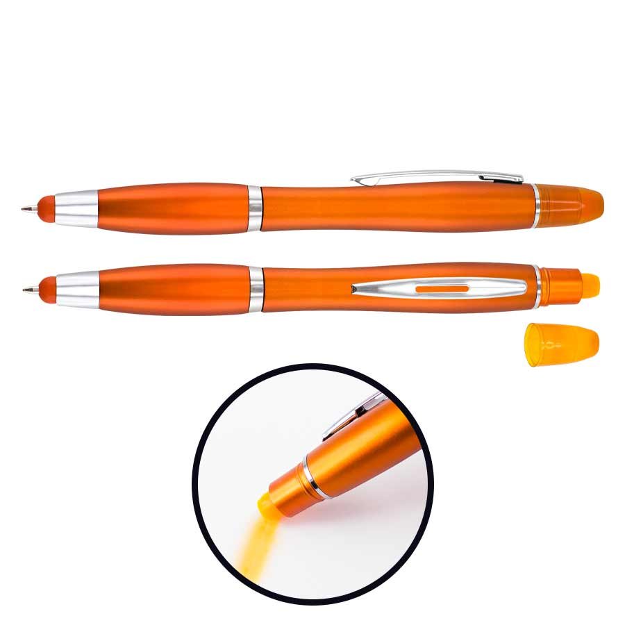 Bolígrafo touch screen y destacador de cera 14,8 × Ø 1,3 cm 3
