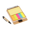 Set de notas ecológico con bolígrafo 8,7 × 12,5 × 0,5 cm 2