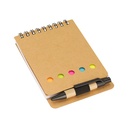 Set de notas ecológico con bolígrafo 8,7 × 12,5 × 0,5 cm 3