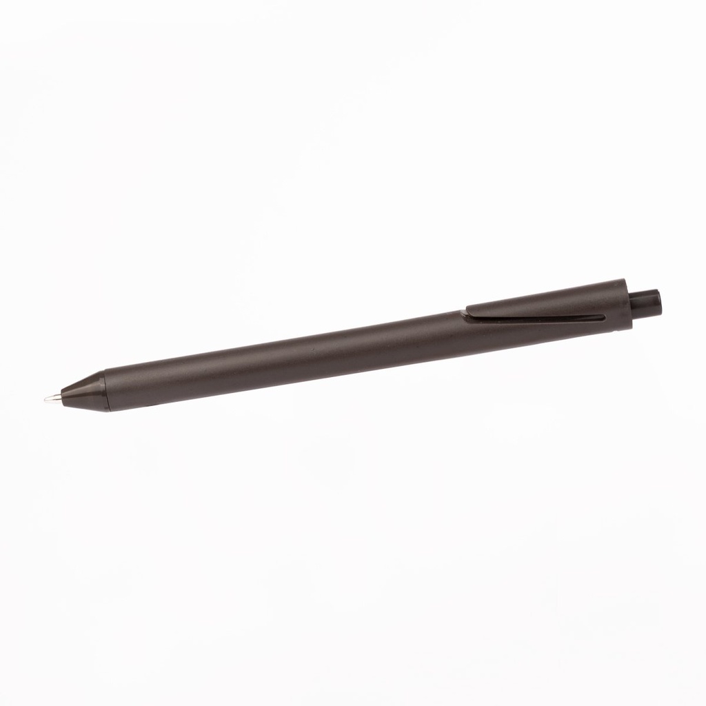 Bolígrafo retráctil de fibra de café 14 × Ø 1,1 cm 1