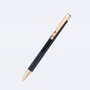 Bolígrafo de aluminio negro y encobrizado 14 × Ø 1 cm 3