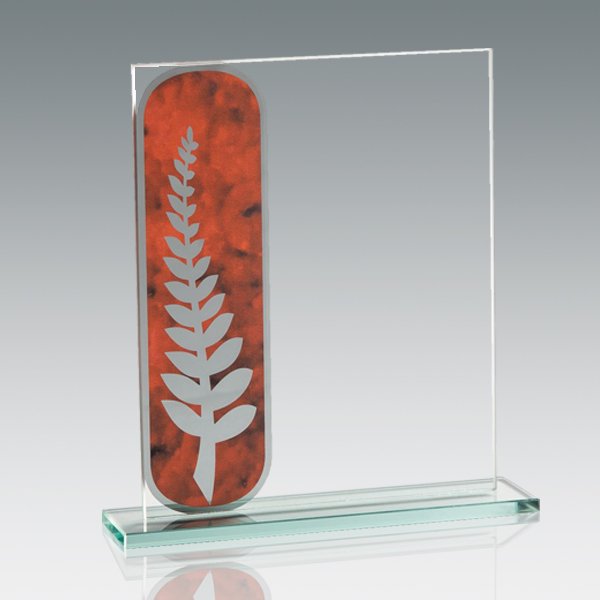 Galvano de cristal rectangular 20 × 15 cm 1