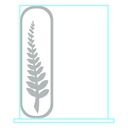 Galvano de cristal rectangular 20 × 15 cm 3