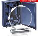 Galvano de cristal octogonal de 12 mm 21,5 × 20 cm 3