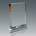 Galvano de cristal rectangular 20 × 13 cm 1