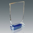 Galvano de cristal con forma de escudo 23 × 14,5 cm 2