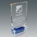 Galvano de cristal con forma de escudo 23 × 14,5 cm 3