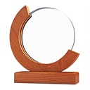 Galvano de cristal con base de madera 1