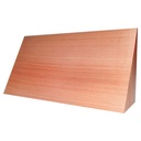 Galvano de madera de raulí en cuña horizontal 1