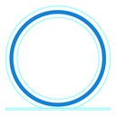 Galvano de cristal circular 21 × 21 cm 3
