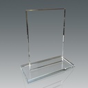 Galvano de cristal rectangular 20,5 × 13,5 cm 2