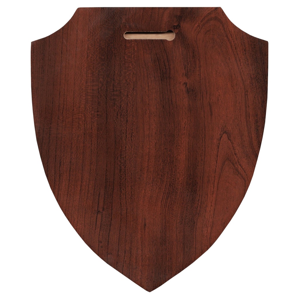 Galvano de madera con forma de escudo 1
