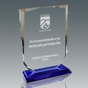 Galvano de cristal con forma de escudo 13,5 × 19 cm 2