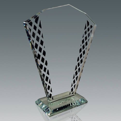 Galvano de cristal 24,5 × 20 cm 2