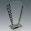 Galvano de cristal 24,5 × 20 cm 2