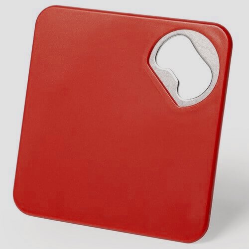Posavasos de plástico con destapador 8,2 cm 2
