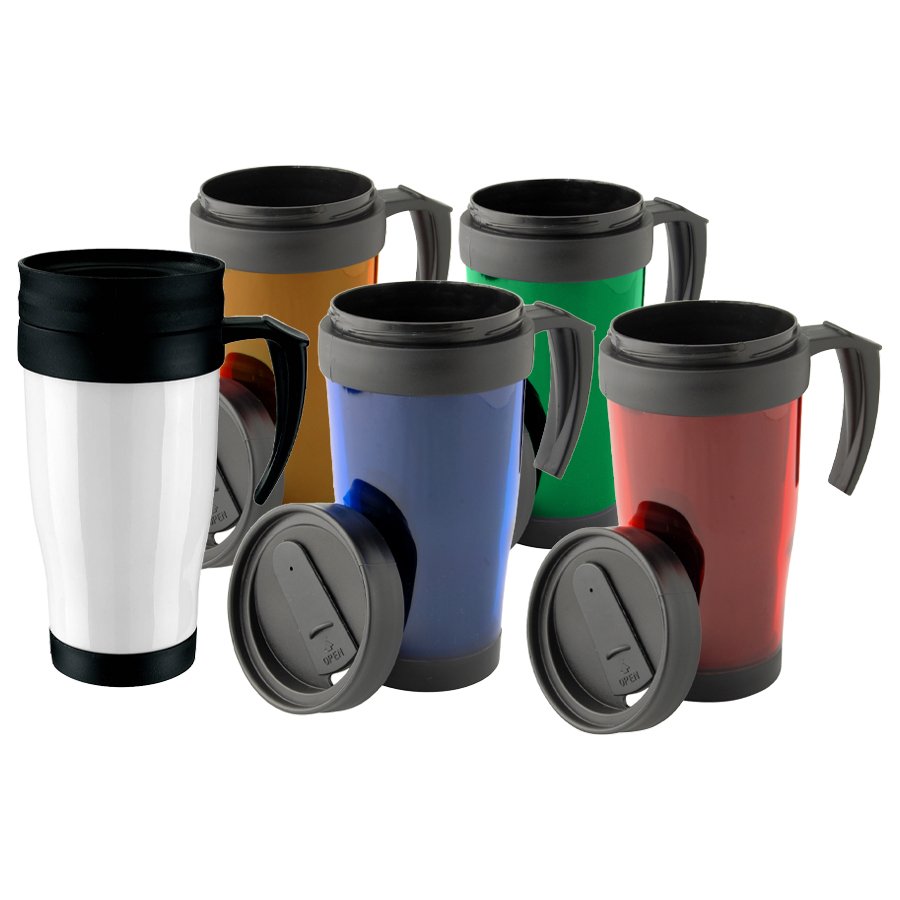 Mug térmico plástico 400 ml Ø 8 × 17,5 cm 1