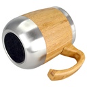 Tazón cervecero de bambú y acero 450 ml Ø 9,5 × 11,1 cm 2
