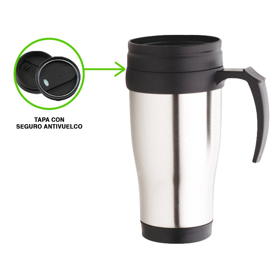 Mug térmico de acero inoxidable 450 ml Ø 8 × 17,5 cm 1