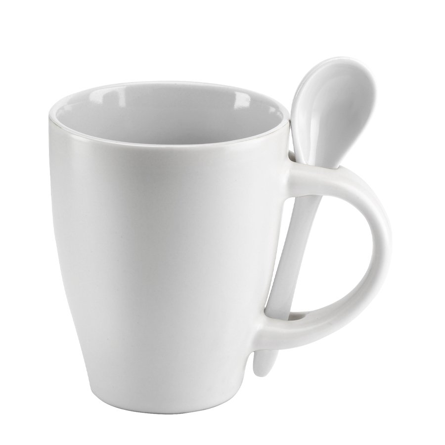 Tazón de cerámica con cuchara 300 ml Ø 8,5 × 10,3 cm 1