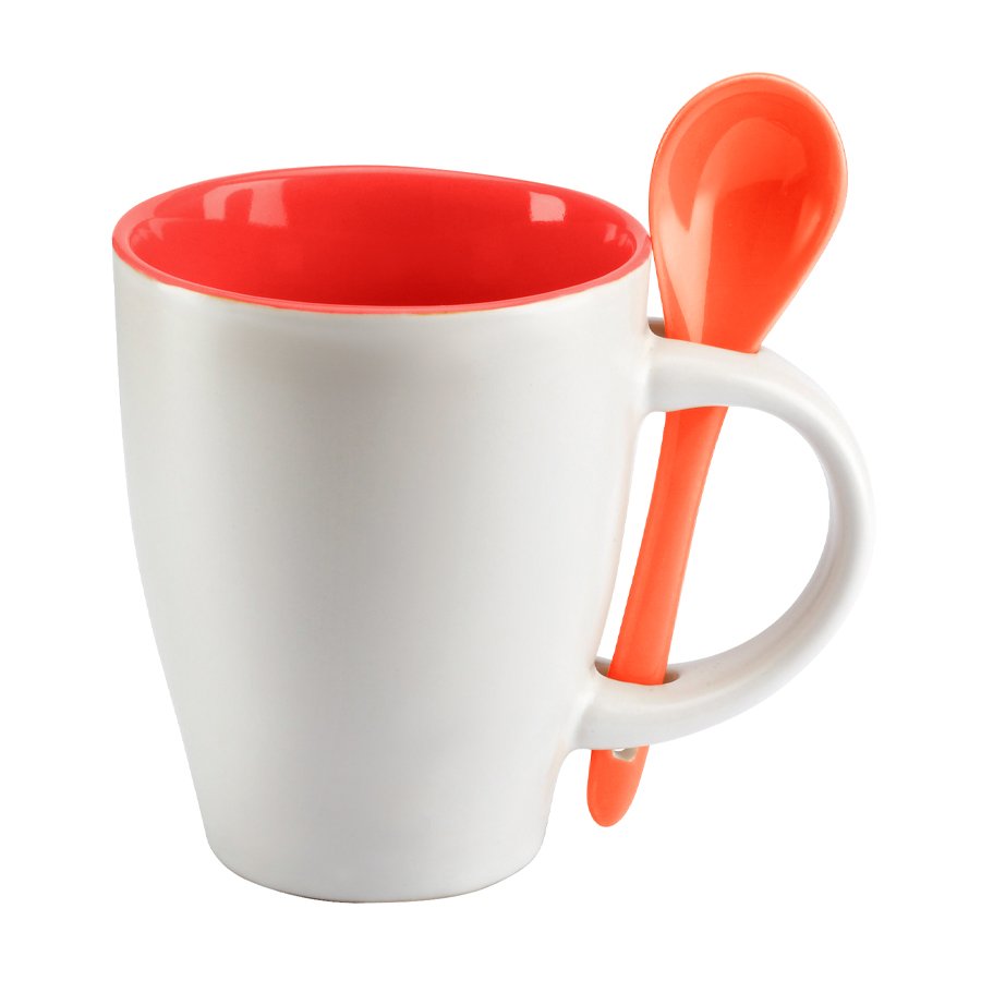 Tazón de cerámica con cuchara 300 ml Ø 8,5 × 10,3 cm 3