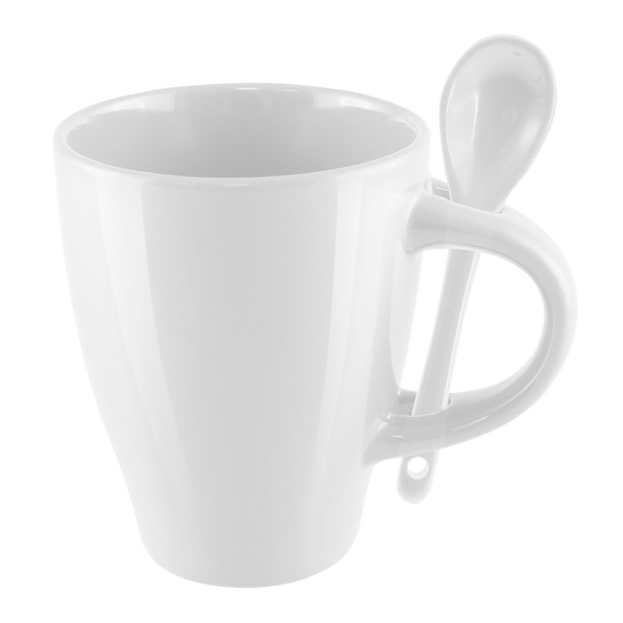 Tazón de cerámica con cuchara 320 ml Ø 8,3 × 10,3 cm 1