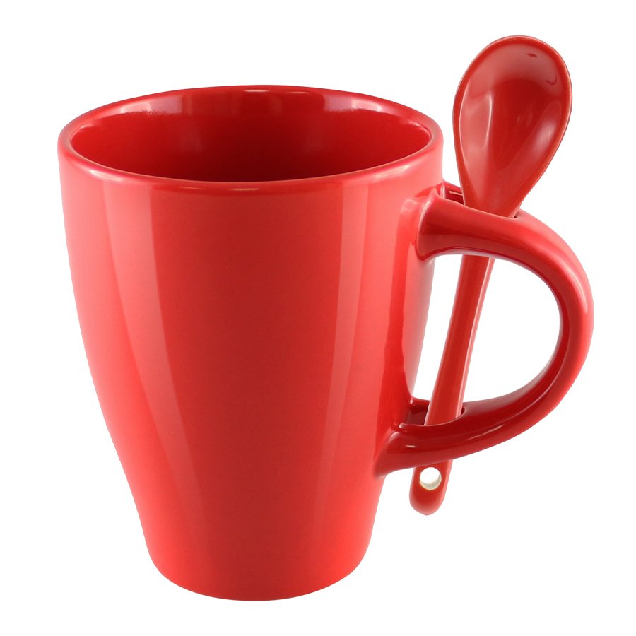 Tazón de cerámica con cuchara 320 ml Ø 8,3 × 10,3 cm 3