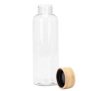Botella de PET con tapa de bambú 550 ml Ø 6,6 × 20 cm 3