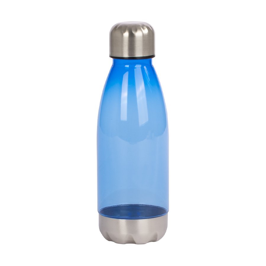 Botella plástica con tapa de acero 500 ml Ø 6,5 × 21 cm 1