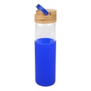 Botella de vidrio con funda de silicona 600 ml Ø 6,8 cm 1