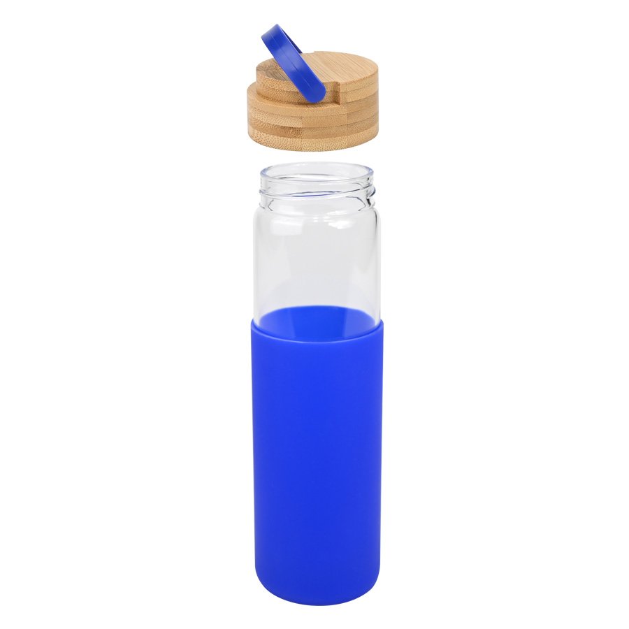 Botella de vidrio con funda de silicona 600 ml Ø 6,8 cm 2