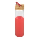 Botella de vidrio con funda de silicona 600 ml Ø 6,8 cm 3