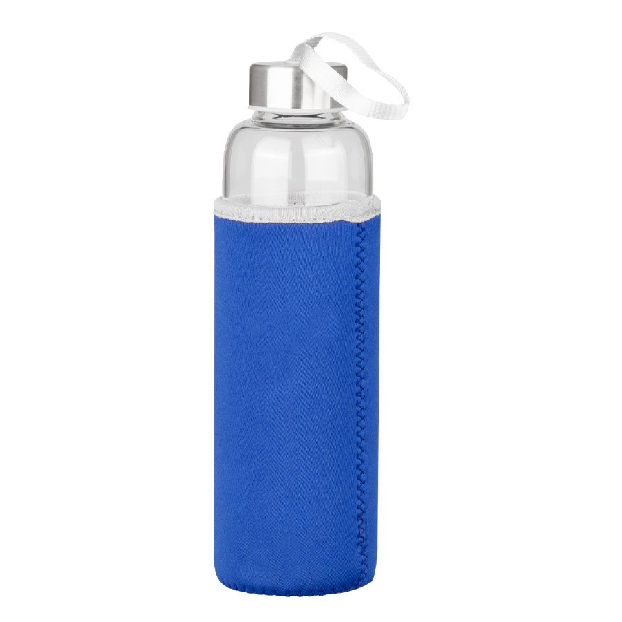 Botella de vidrio borosilicato con funda de neopreno 580 ml 1