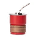 Vaso térmico metálico con bombilla y grip 300 ml Ø 7,8 cm 2