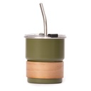 Vaso térmico metálico con bombilla y grip 300 ml Ø 7,8 cm 3
