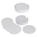 Set de posavasos plásticos redondos Ø 9,9 cm 2