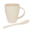 Mug de caña de trigo con cuchara 400 ml 3