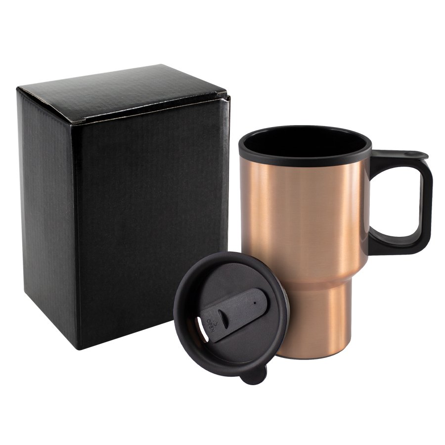Mug cobre de acero inoxidable 450 ml Ø 8,7 × 14,8 cm 2