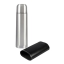 Termo de acero con funda de cuerina 500 ml Ø 6,6 × 24,4 cm 1