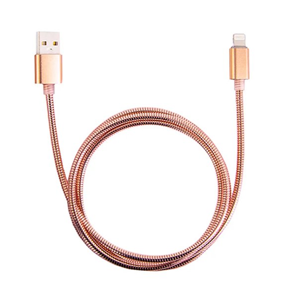 Cable Lightning trenzado acabado cobre 1 m 1