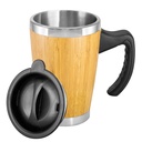 Mug de bambú con asa plástica 400 ml 13,6 × Ø 8,6 cm 1