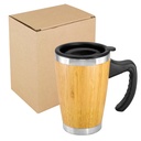 Mug de bambú con asa plástica 400 ml 13,6 × Ø 8,6 cm 2