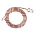 Cable Lightning trenzado acabado cobre 1 m 2