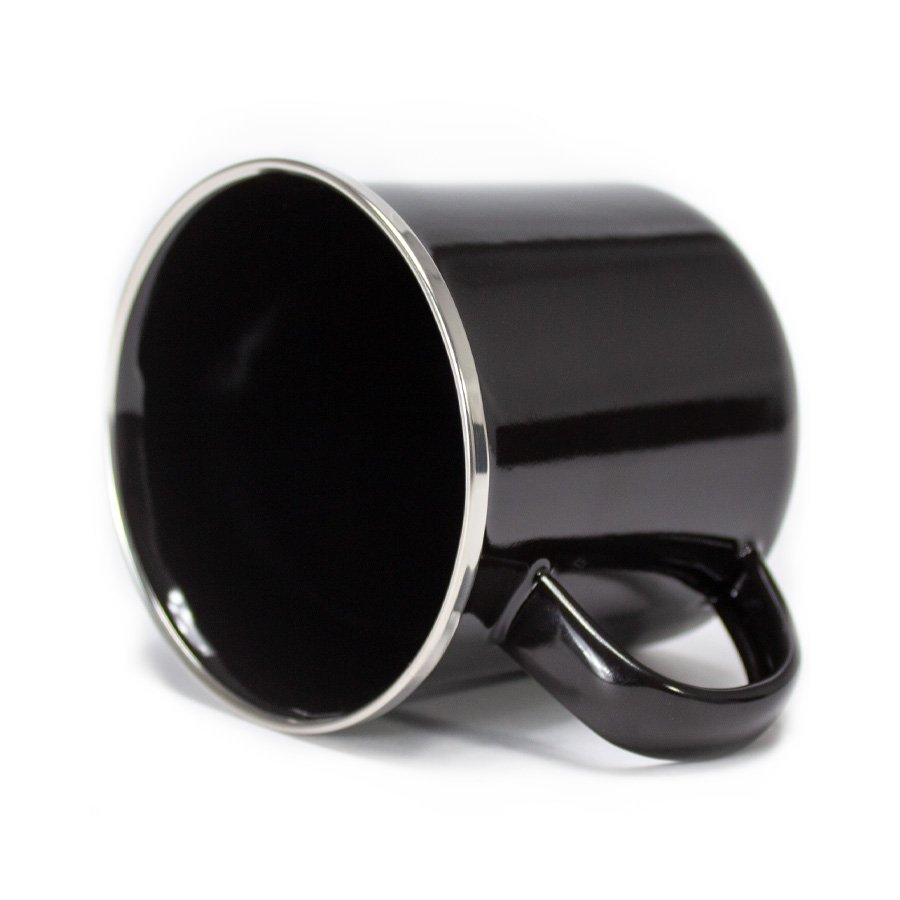 Tazón enlozado negro 350 ml Ø 8,8 × 8 cm 2