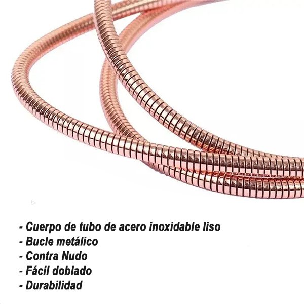 Cable Lightning trenzado acabado cobre 1 m 3