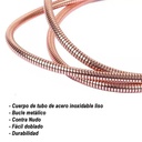 Cable Lightning trenzado acabado cobre 1 m 3